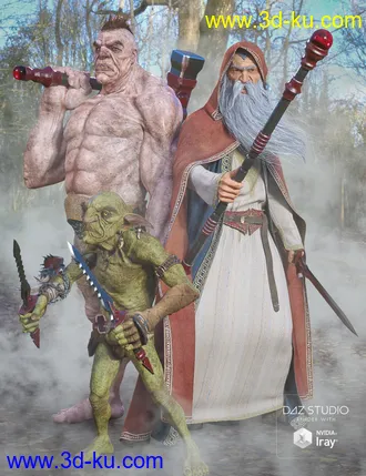 3D打印模型Bloodstone Weapons的图片