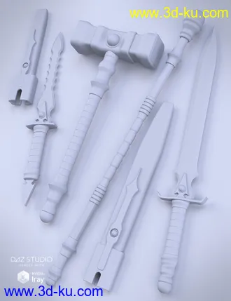 3D打印模型Bloodstone Weapons的图片