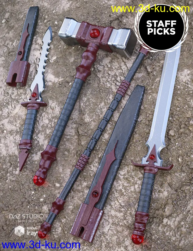 Bloodstone Weapons模型的图片9