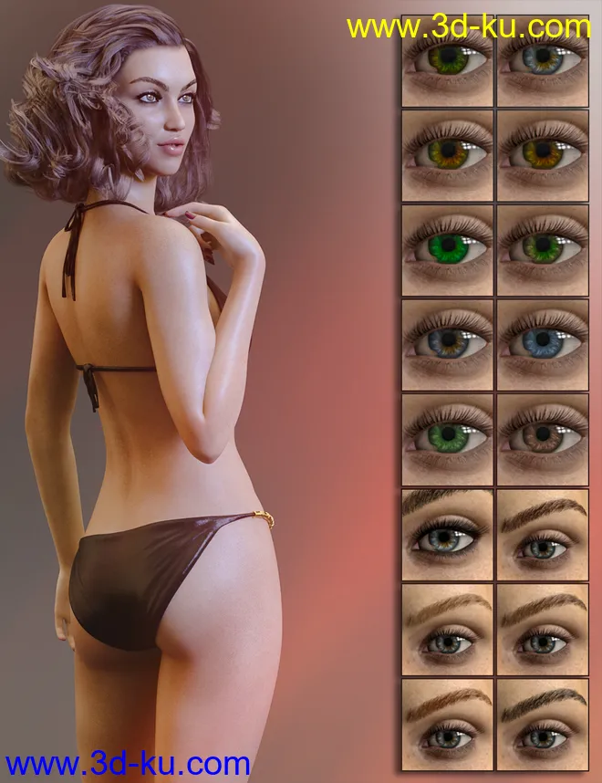 Bloom HD for Genesis 8.1 Female模型的图片11