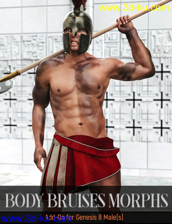 Body Bruises Morphs for Genesis 8 Male(s)模型的图片1