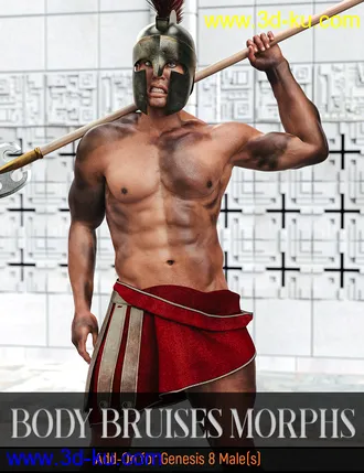 3D打印模型Body Bruises Morphs for Genesis 8 Male(s)的图片