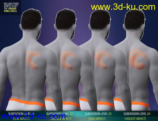 Body Bruises Morphs for Genesis 8 Male(s)模型的图片4