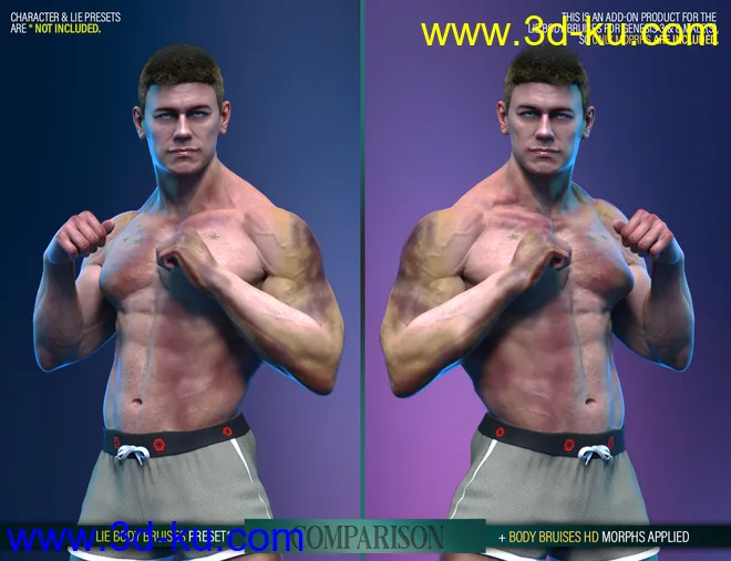 Body Bruises Morphs for Genesis 8 Male(s)模型的图片12