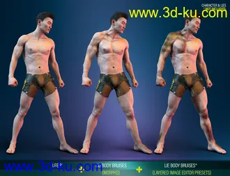 3D打印模型Body Bruises Morphs for Genesis 8 Male(s)的图片