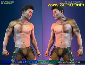 3D打印模型Body Bruises Morphs for Genesis 8 Male(s)的图片