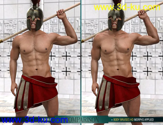 Body Bruises Morphs for Genesis 8 Male(s)模型的图片15