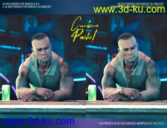 3D打印模型Body Bruises Morphs for Genesis 8 Male(s)的图片