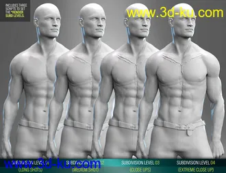 Body Wounds HD Morphs for Genesis 8 Male(s)模型的图片3