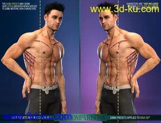 3D打印模型Body Wounds HD Morphs for Genesis 8 Male(s)的图片