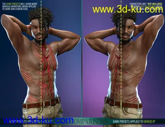 3D打印模型Body Wounds HD Morphs for Genesis 8 Male(s)的图片