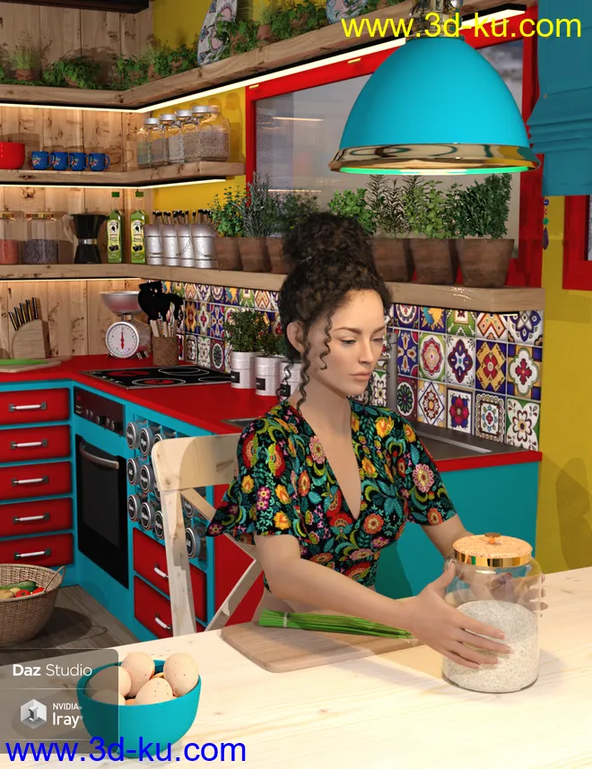 Boho Cottage - The Kitchen模型的图片5