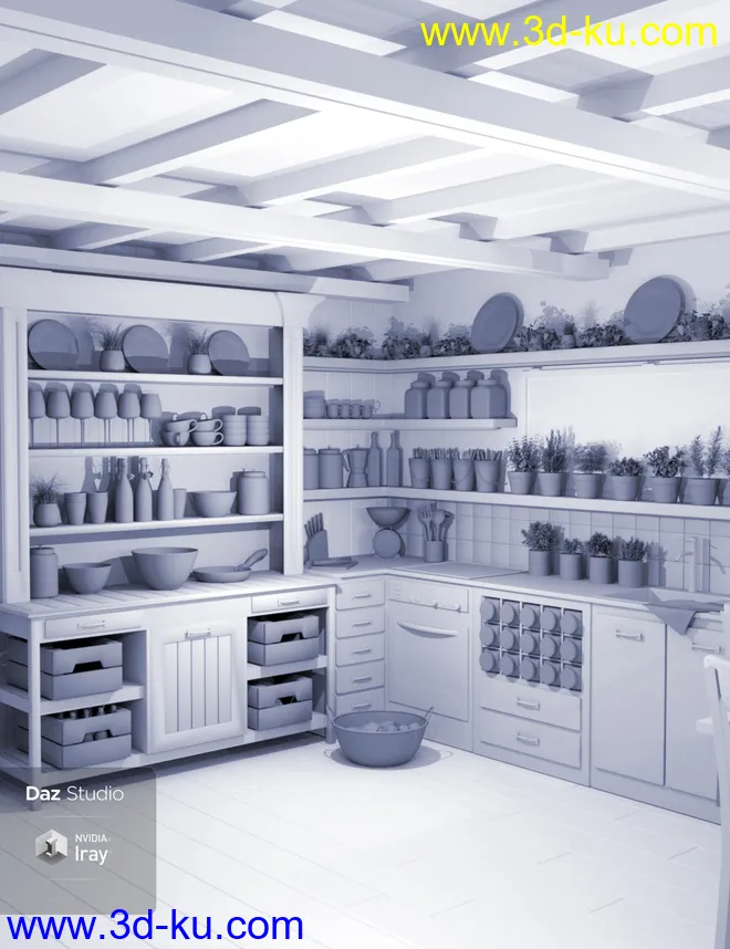 Boho Cottage - The Kitchen模型的图片6