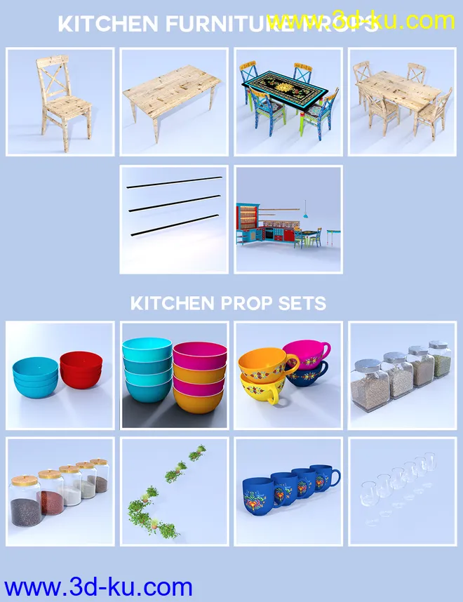 Boho Cottage - The Kitchen模型的图片9