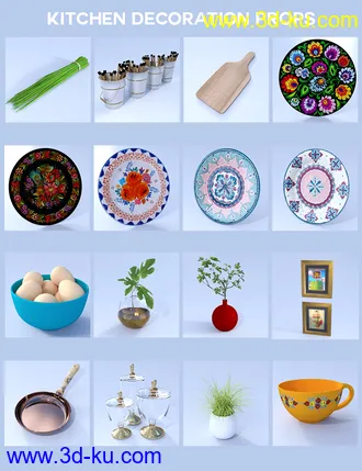 3D打印模型Boho Cottage - The Kitchen的图片