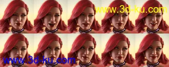 3D打印模型Bombshell Poses and Expressions的图片