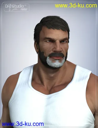 3D打印模型Boris Hair for Genesis 2 Male(s)的图片