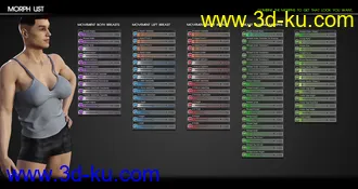 3D打印模型Breast Control for Genesis 3 and 8 Males的图片