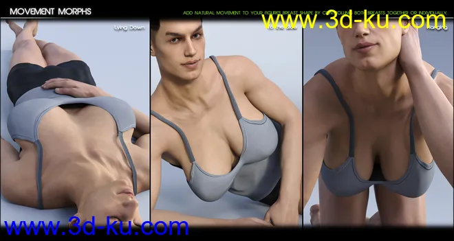 Breast Control for Genesis 3 and 8 Males模型的图片3