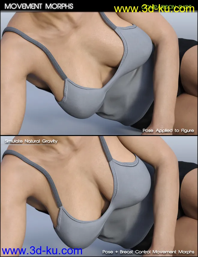 Breast Control for Genesis 3 and 8 Males模型的图片5