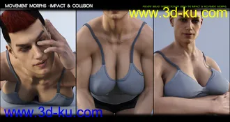 3D打印模型Breast Control for Genesis 3 and 8 Males的图片