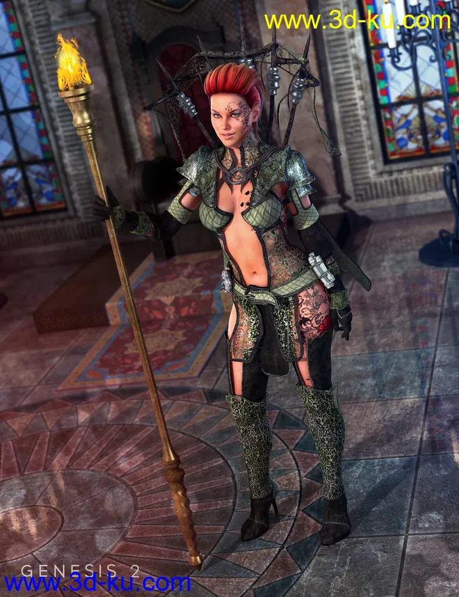Briar Princess For Genesis 2 Female(s)模型的图片1