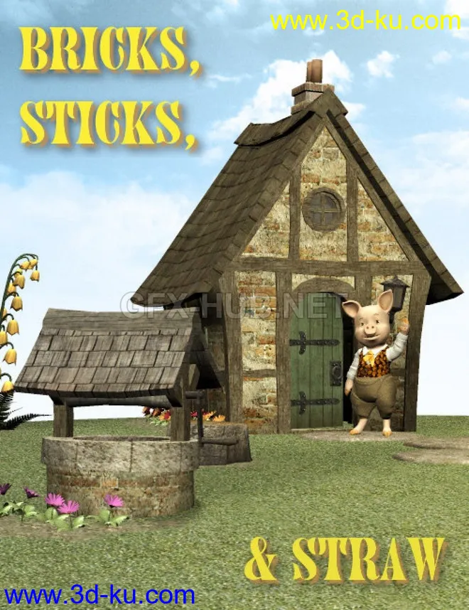 Bricks, Sticks & Straw模型的图片1