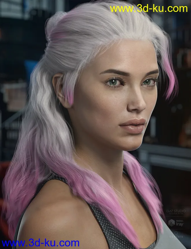 Briggs Hair for Genesis 8 Male and Females模型的图片3