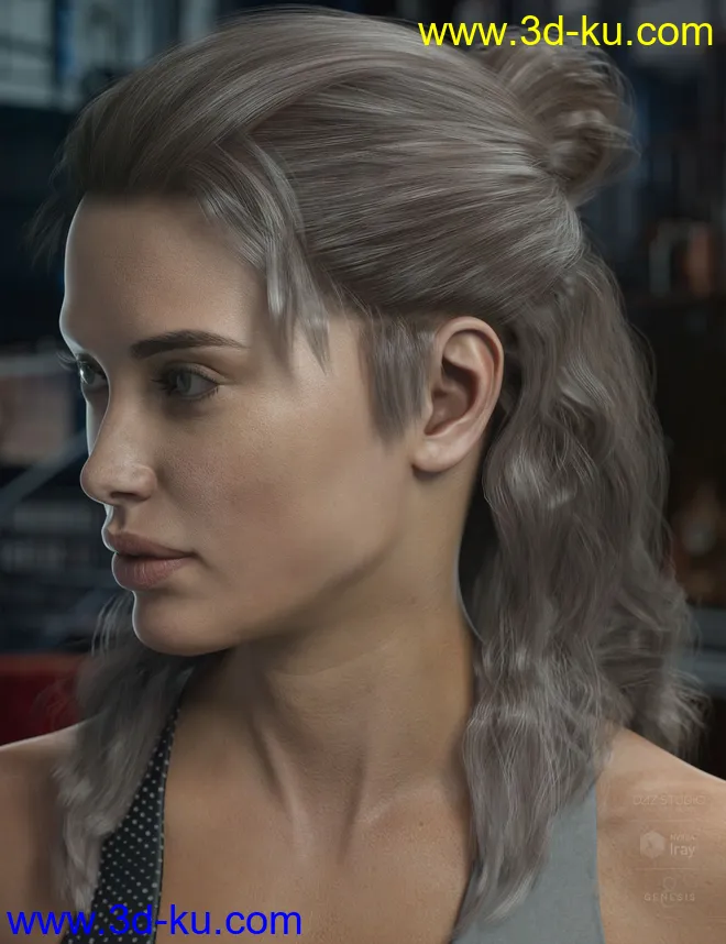 Briggs Hair for Genesis 8 Male and Females模型的图片8