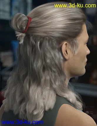3D打印模型Briggs Hair for Genesis 8 Male and Females的图片
