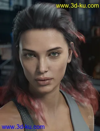 3D打印模型Briggs Hair for Genesis 8 Male and Females的图片