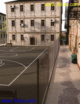 3D打印模型Brooklyn Basketball Court的图片