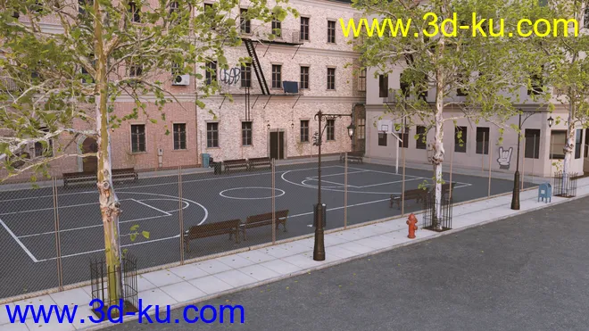 Brooklyn Basketball Court模型的图片6