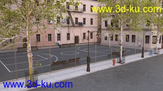 3D打印模型Brooklyn Basketball Court的图片