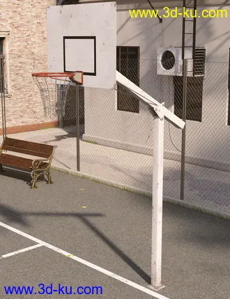 3D打印模型Brooklyn Basketball Court的图片