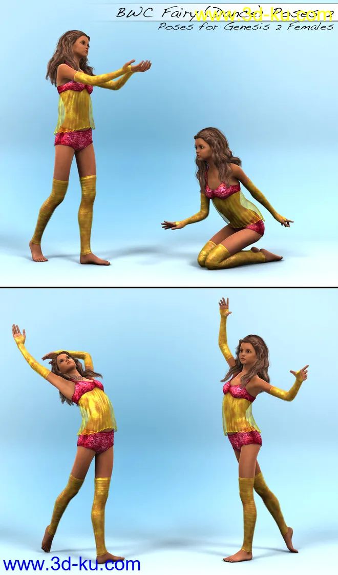 BWC Fairy (Dance) Poses for Genesis 2 Female(s)模型的图片4