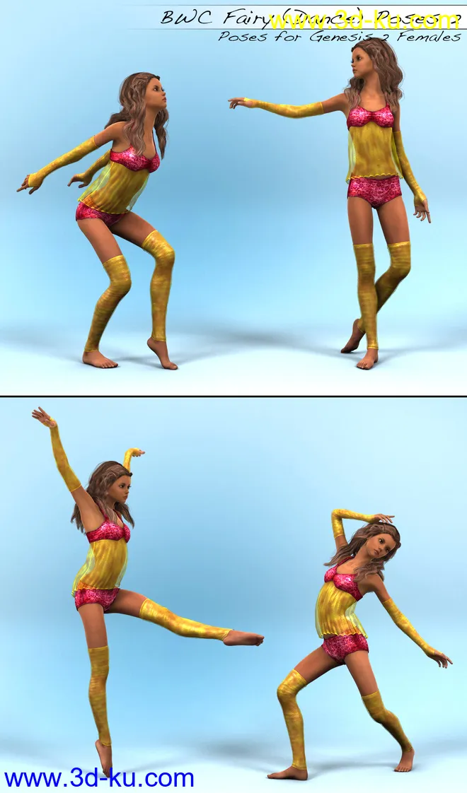 BWC Fairy (Dance) Poses for Genesis 2 Female(s)模型的图片5