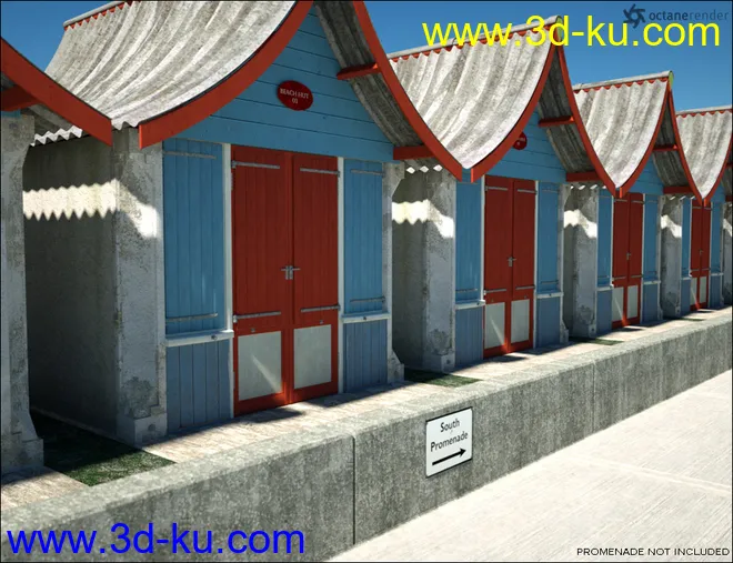 By the Seaside Beach Huts模型的图片1