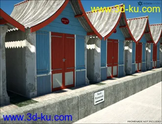 3D打印模型By the Seaside Beach Huts的图片