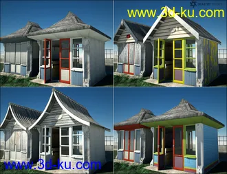 3D打印模型By the Seaside Beach Huts的图片