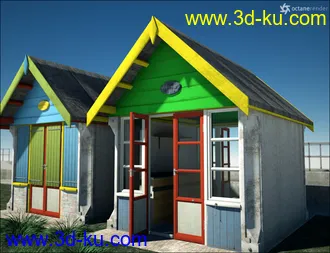 3D打印模型By the Seaside Beach Huts的图片