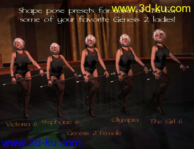Cabaret Bundle for Genesis 2 Female(s)模型的图片2