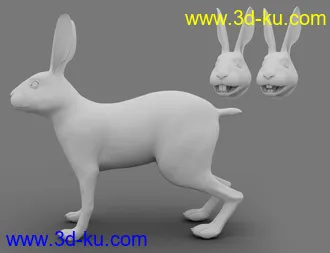 3D打印模型Caesar the Hare for Daz Dog 8的图片