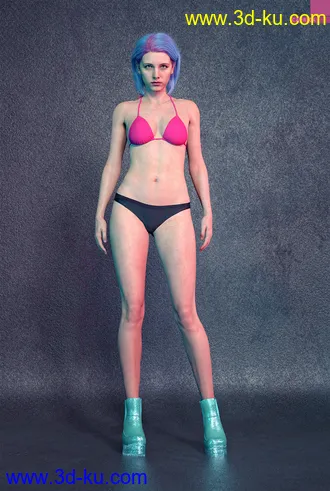 3D打印模型Caprica HD with HD Expressions for Genesis 8.1 Female的图片