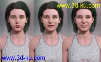 3D打印模型Caprica HD with HD Expressions for Genesis 8.1 Female的图片