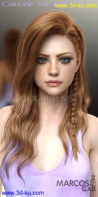 3D打印模型Carolyne For Genesis 8 Female的图片