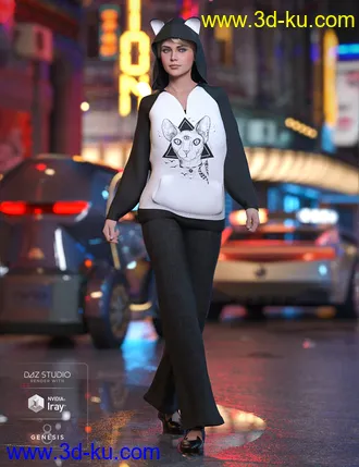 3D打印模型Casual Kitty - Spirit的图片