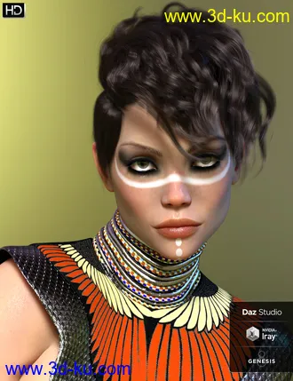 3D打印模型Cataleya HD for Genesis 8 Female的图片