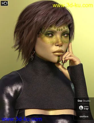 3D打印模型Cataleya HD for Genesis 8 Female的图片
