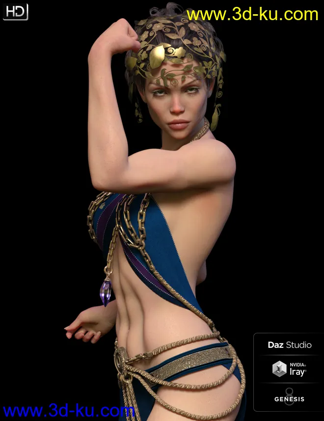 Cataleya HD for Genesis 8 Female模型的图片4